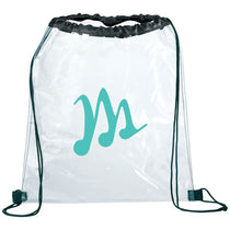 Bullet Black Rally Clear Drawstring Bag