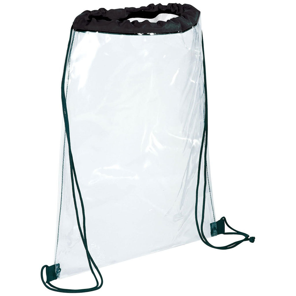 Bullet Black Rally Clear Drawstring Bag