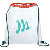Bullet Red Rally Clear Drawstring Bag