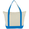 Bullet Process Blue Zippered 12oz Cotton Canvas Tote
