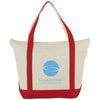 Bullet Red Zippered 12oz Cotton Canvas Tote