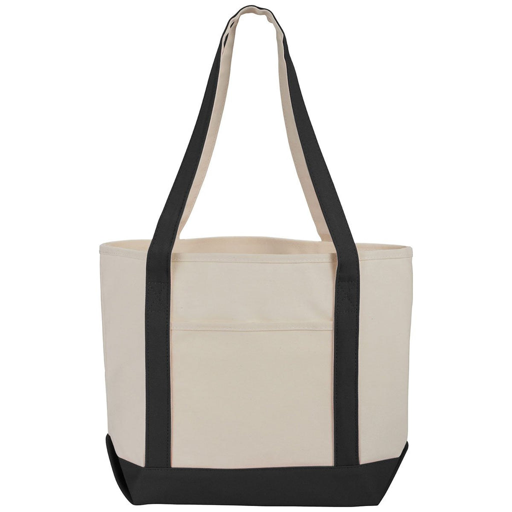 Bullet Black Classic 12oz Cotton Canvas Boat Tote