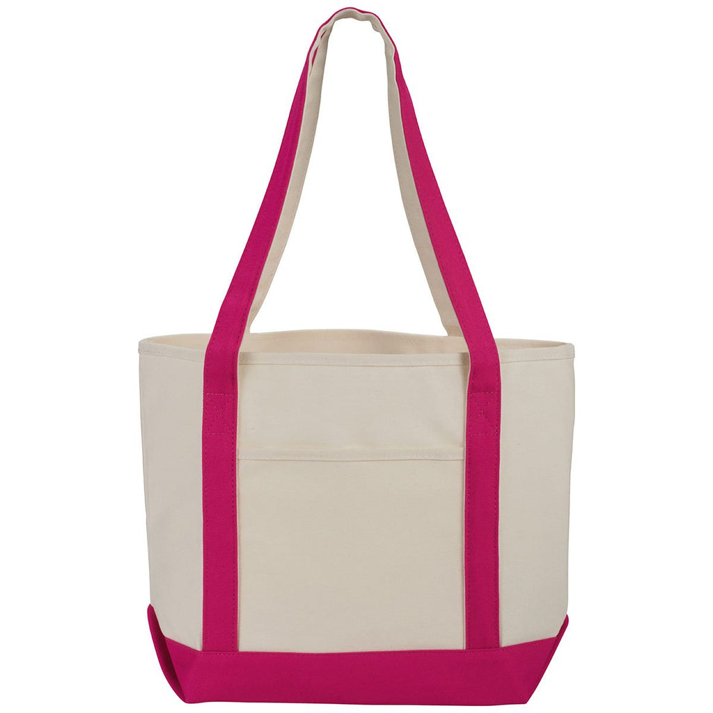 Bullet Magenta Classic 12oz Cotton Canvas Boat Tote