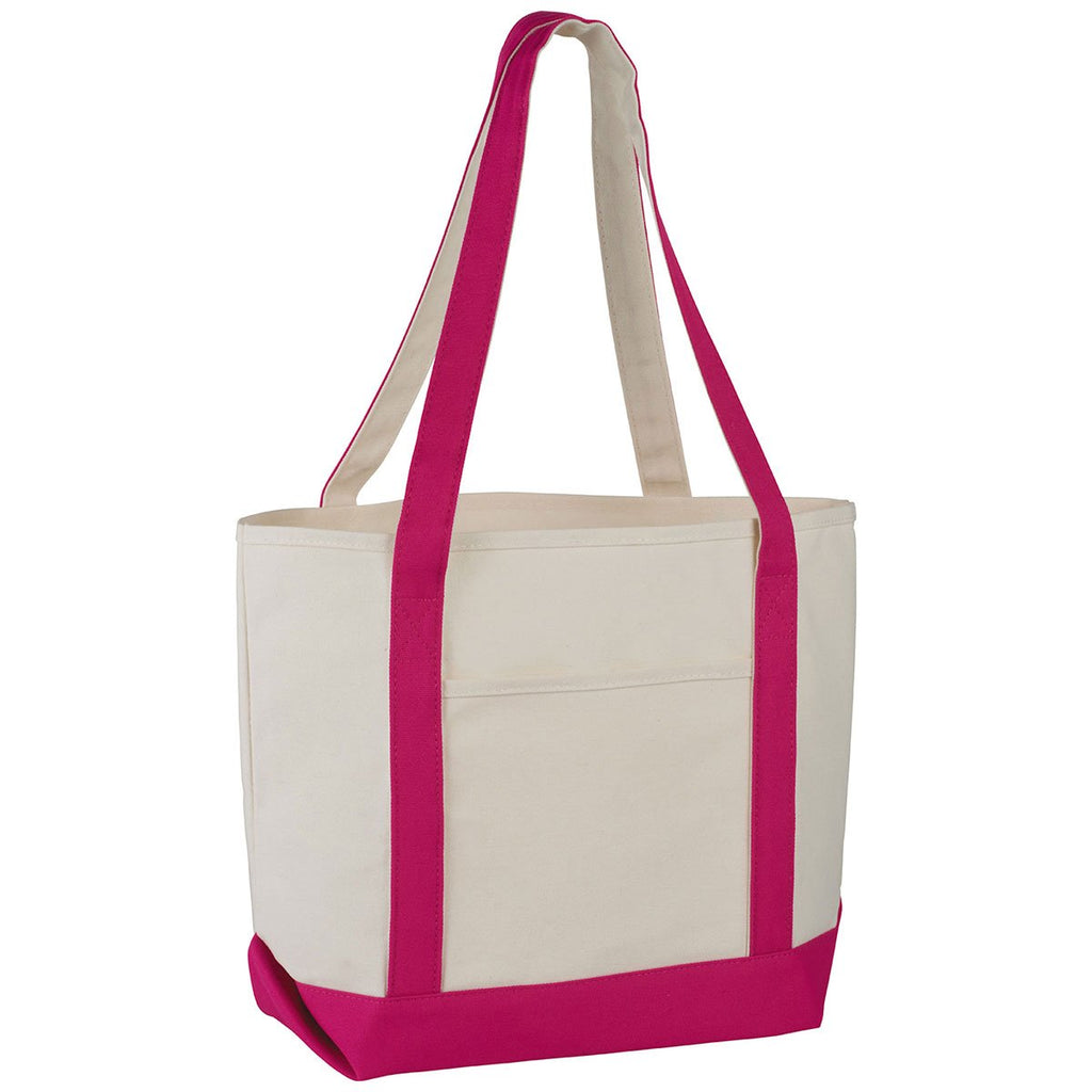 Bullet Magenta Classic 12oz Cotton Canvas Boat Tote