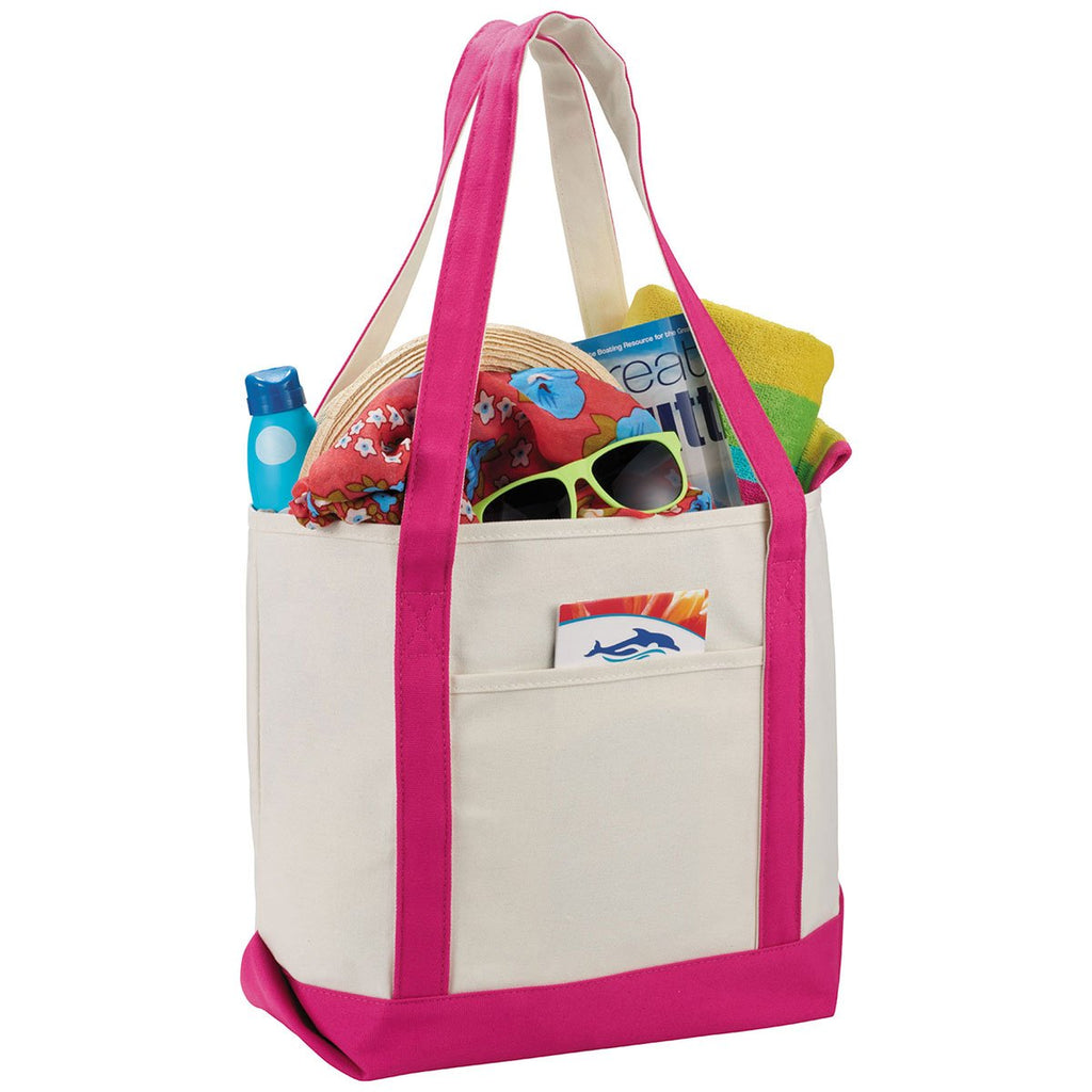 Bullet Magenta Classic 12oz Cotton Canvas Boat Tote
