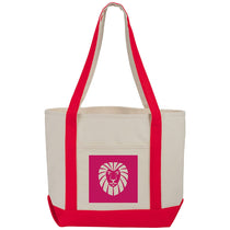 Bullet Red Classic 12oz Cotton Canvas Boat Tote