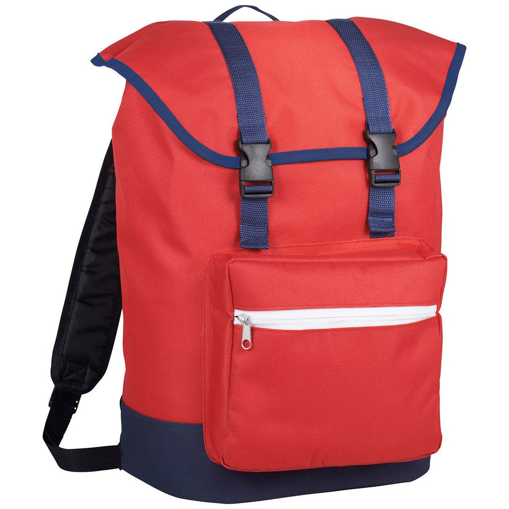 Bullet Red American Style 15" Computer Backpack