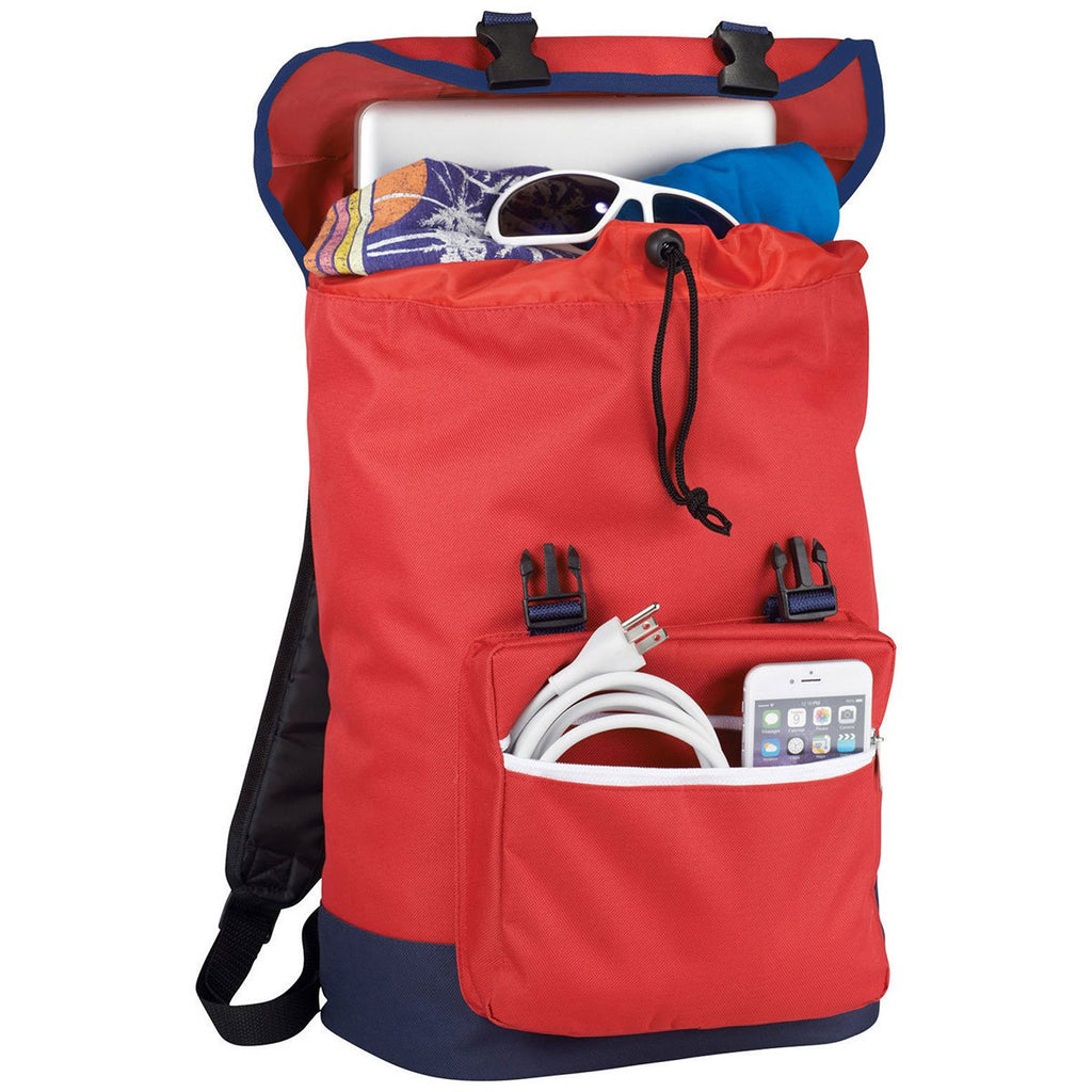 Bullet Red American Style 15" Computer Backpack