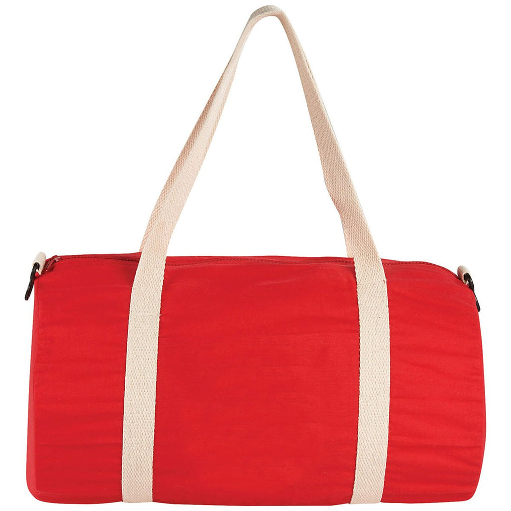 Bullet Red Barrel 18" 5oz Cotton Canvas Duffel