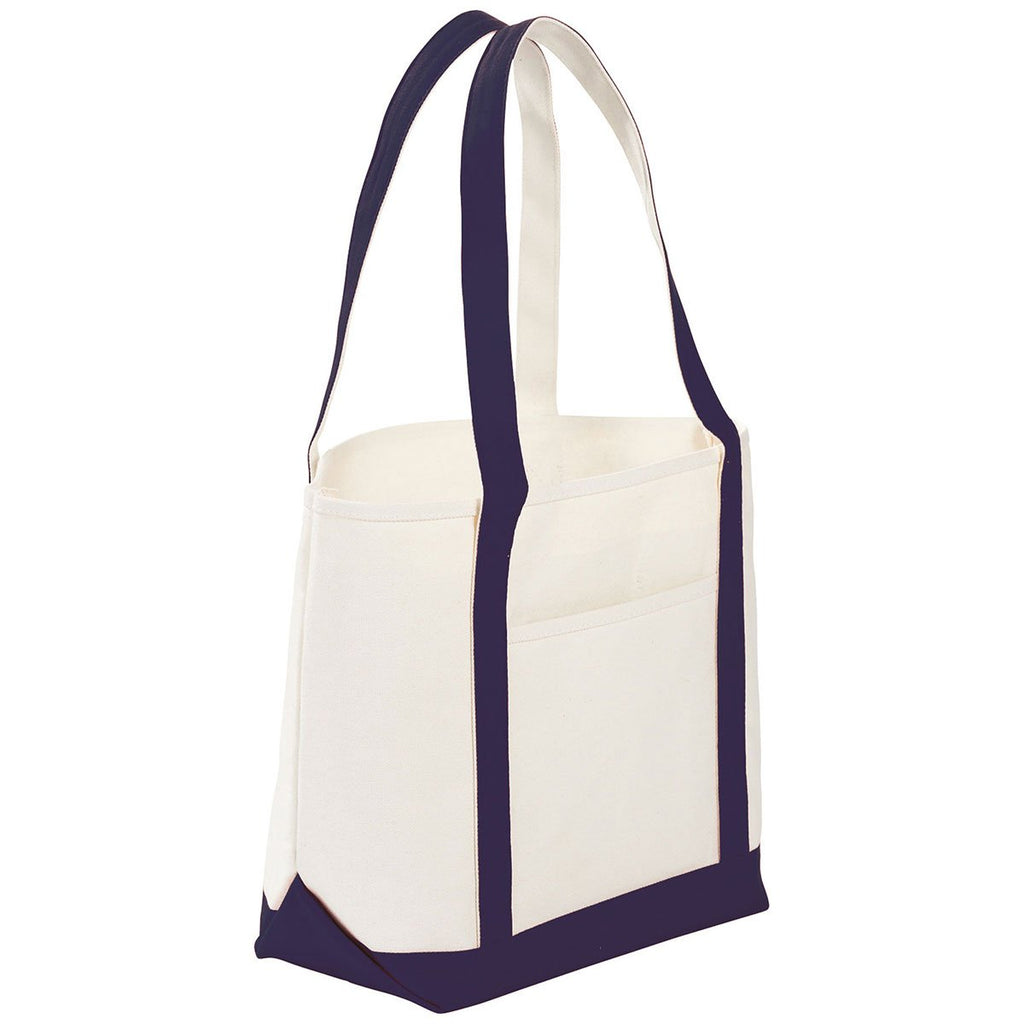 Bullet Navy Blue Atlantic 18oz Cotton Canvas Boat Tote