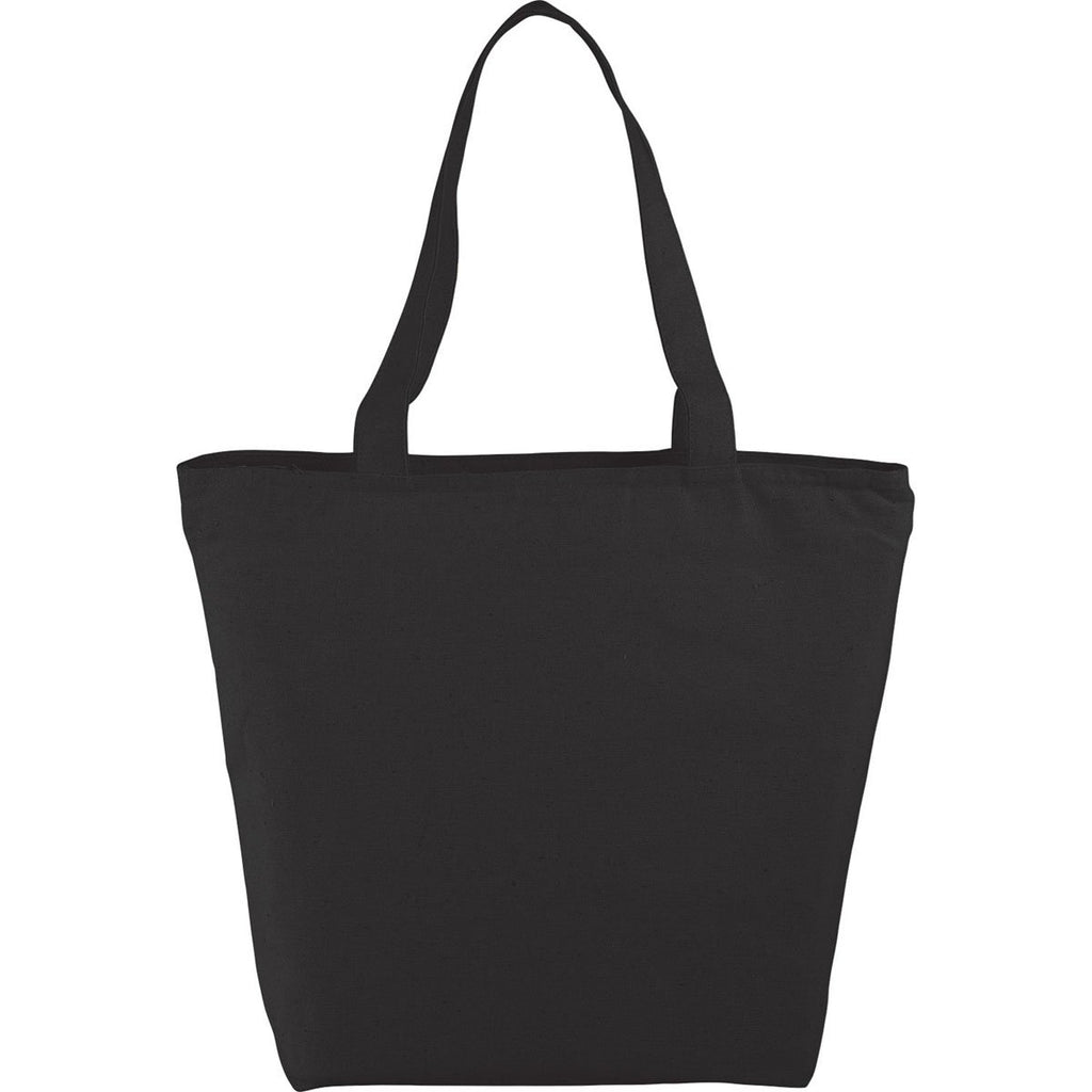 Bullet Black Maine 8oz Cotton Canvas Zippered Tote