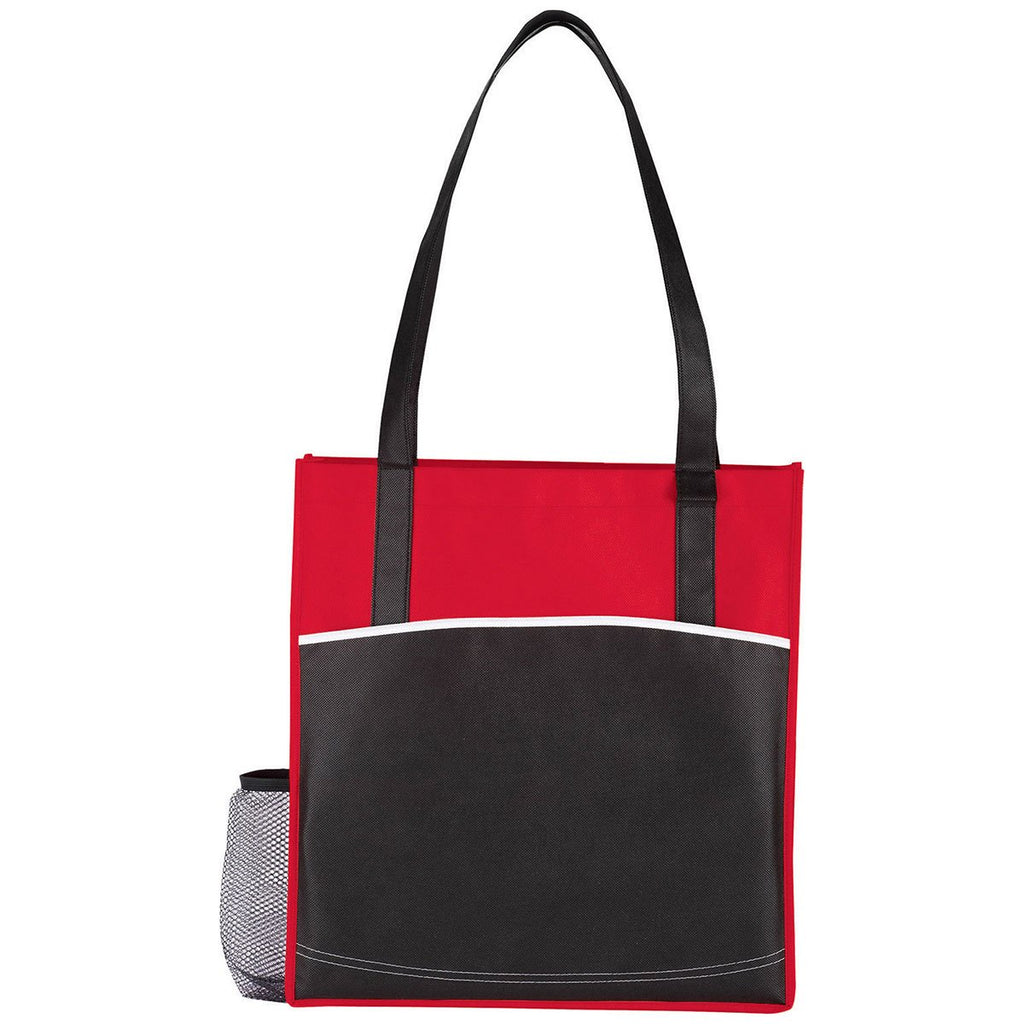 Bullet Red Boardwalk Non-Woven Convention Tote