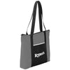 Bullet Grey Timeline Non-Woven Zip Convention Totes