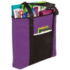 Bullet Purple Timeline Non-Woven Zip Convention Totes