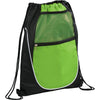 Bullet Lime Green Locker Mesh Pocket Drawstring Bag