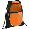 Bullet Orange Locker Mesh Pocket Drawstring Bag