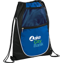 Bullet Royal Blue Locker Mesh Pocket Drawstring Bag