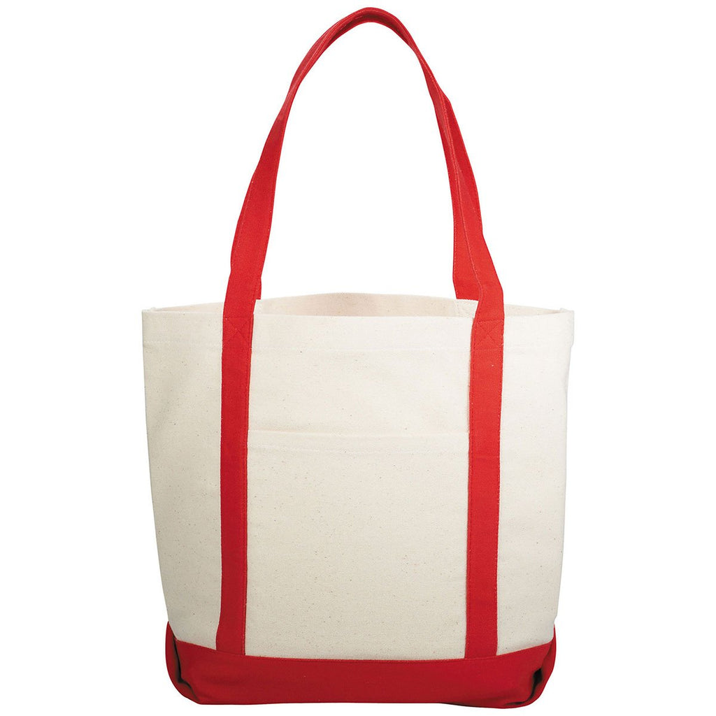 Bullet Red Casablanca 10oz Cotton Canvas Boat Tote