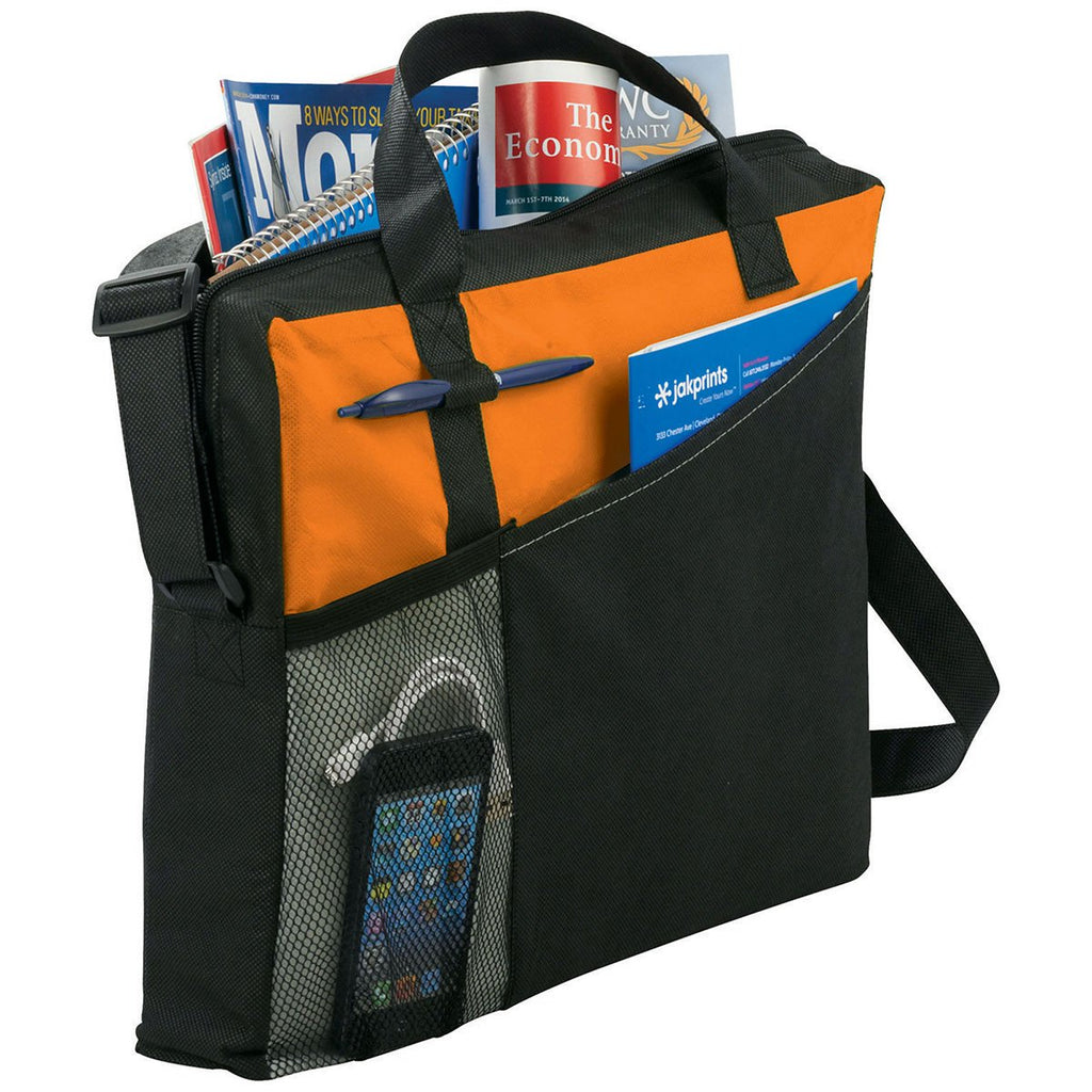 Bullet Orange Full Time Non-Woven Briefcase