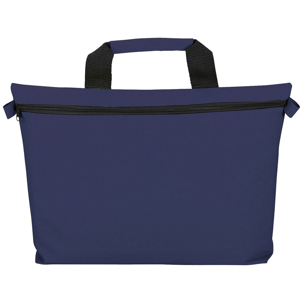 Bullet Navy Blue Edge Document Briefcase