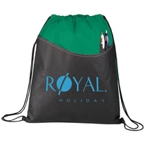 Bullet Green Rivers Non-Woven Drawstring Bag