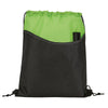 Bullet Lime Green Rivers Non-Woven Drawstring Bag