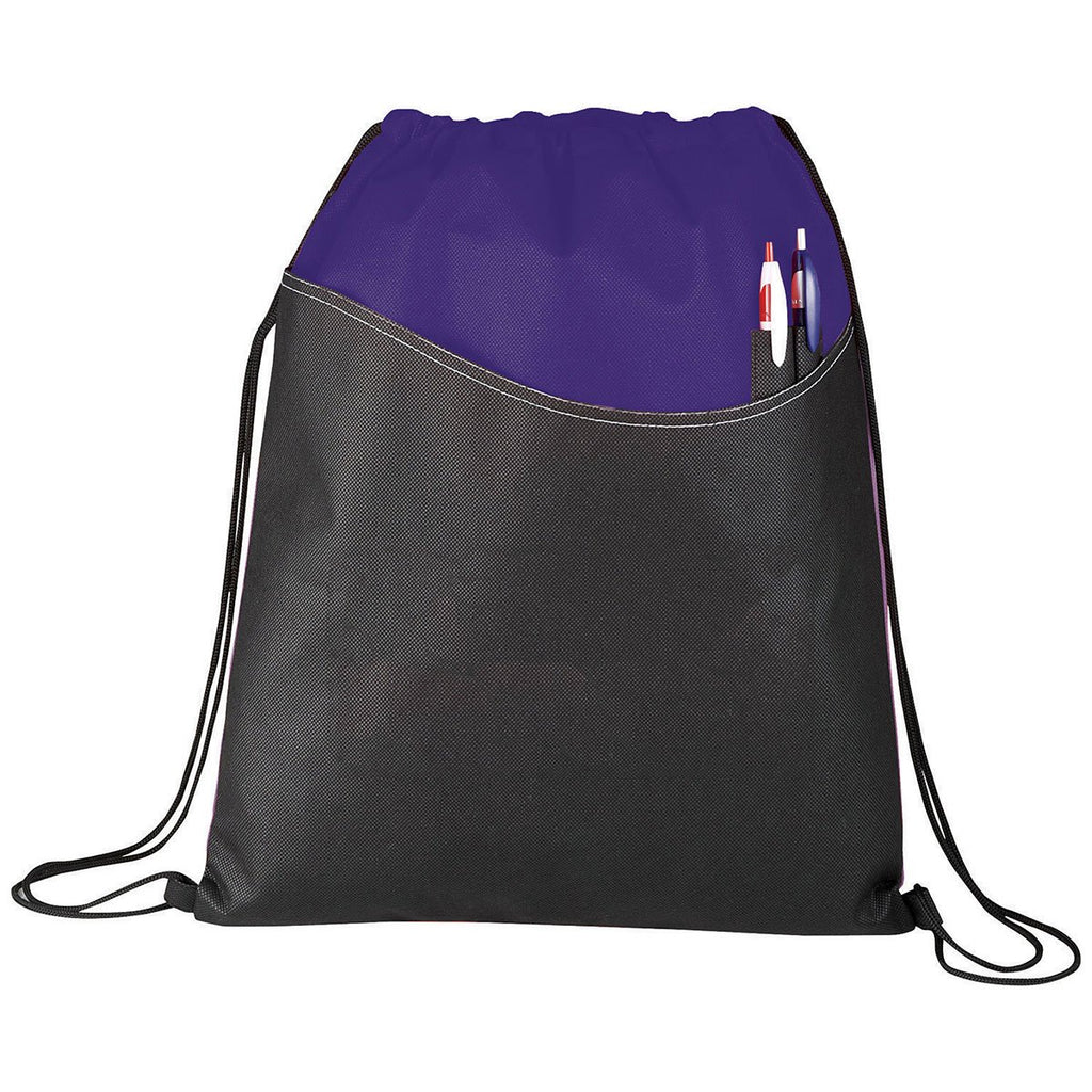 Bullet Purple Rivers Non-Woven Drawstring Bag