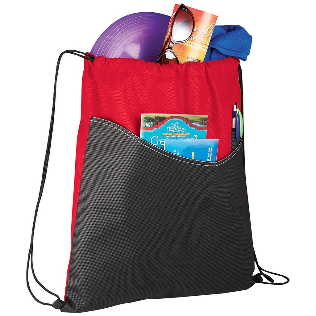 Bullet Red Rivers Non-Woven Drawstring Bag