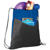Bullet Royal Blue Rivers Non-Woven Drawstring Bag