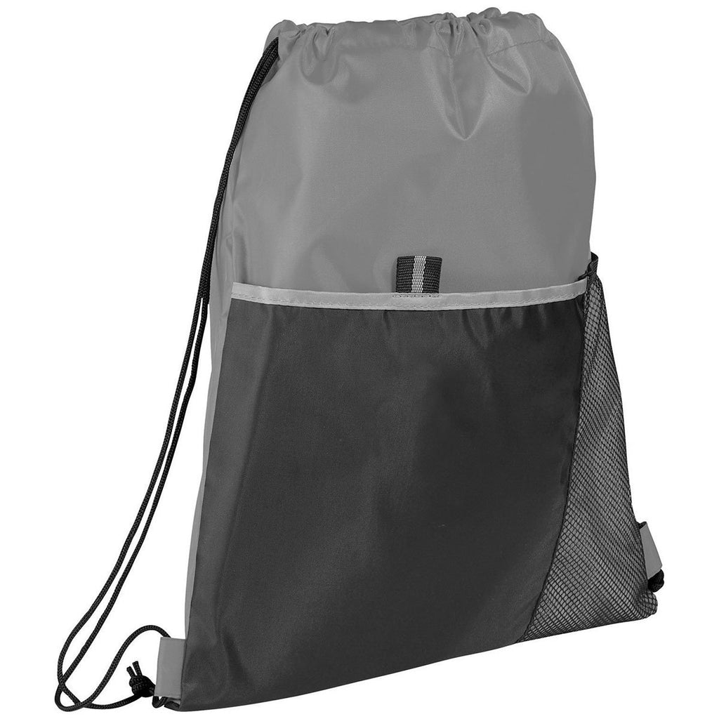 Bullet Grey Free Throw Drawstring Bag
