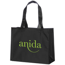 Bullet Black Rumba Laminated Non-Woven Shopper Tote