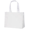 Bullet White Rumba Laminated Non-Woven Shopper Tote