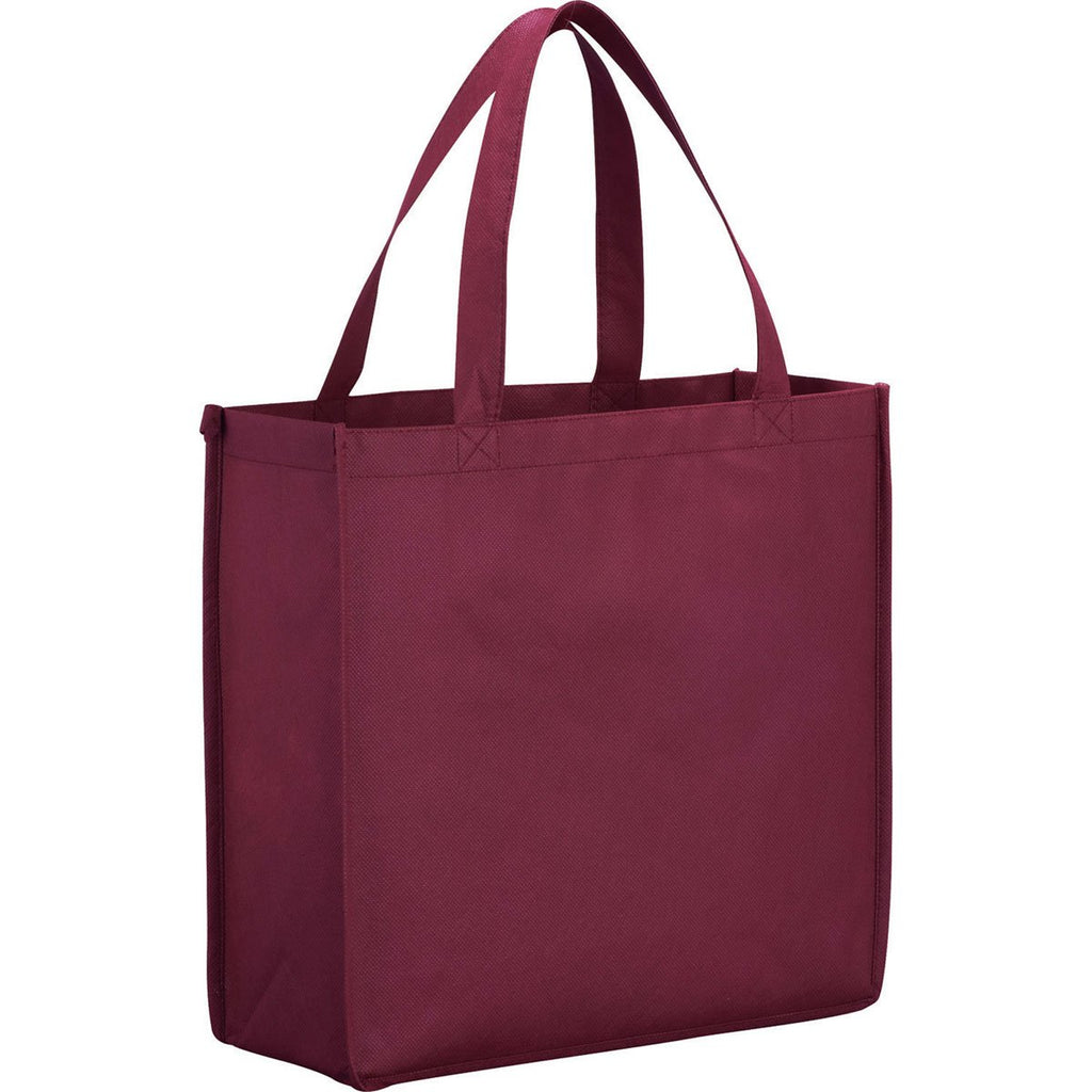Bullet Burgundy Main Street Non-Woven Shopper Tote