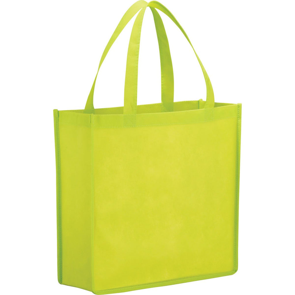 Bullet Lime Green Main Street Non-Woven Shopper Tote