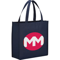 Bullet Navy Blue Main Street Non-Woven Shopper Tote
