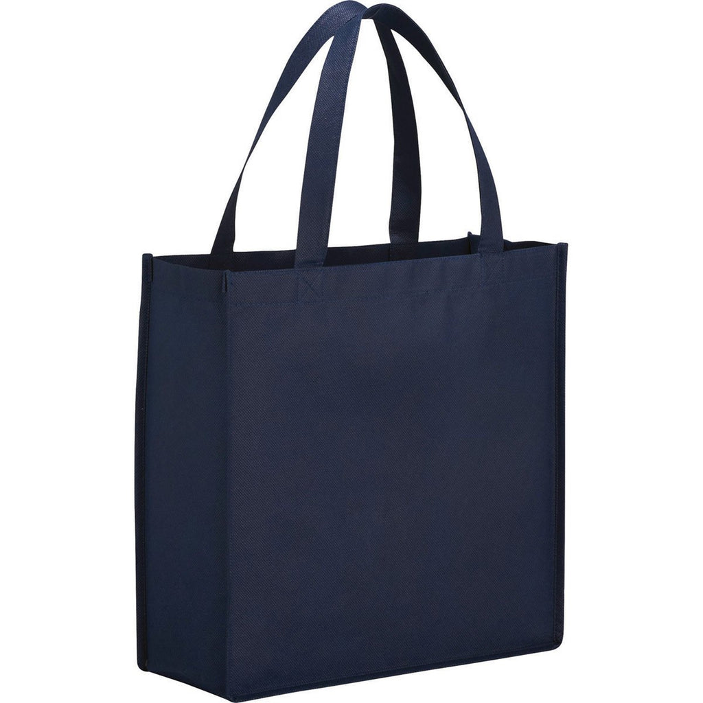 Bullet Navy Blue Main Street Non-Woven Shopper Tote