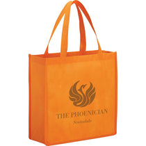 Bullet Orange Main Street Non-Woven Shopper Tote