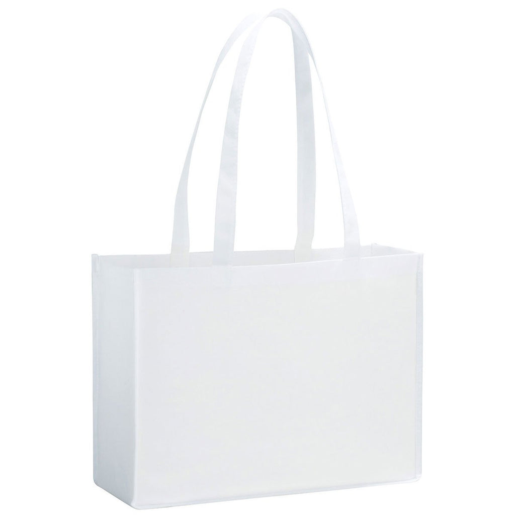 Bullet White Evermore Non-Woven Shopper Tote