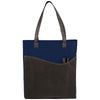 Bullet Navy Blue Rivers Pocket Non-Woven Convention Tote