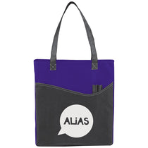 Bullet Purple Rivers Pocket Non-Woven Convention Tote