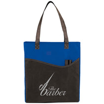 Bullet Royal Blue with Black Trim Rivers Pocket Non-Woven Convention Tote