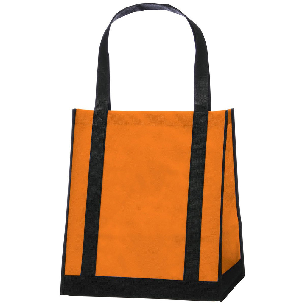 Bullet Orange Apollo Non-Woven Grocery Tote