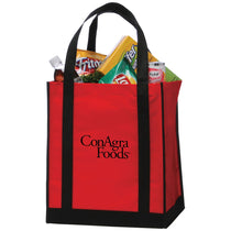 Bullet Red Apollo Non-Woven Grocery Tote