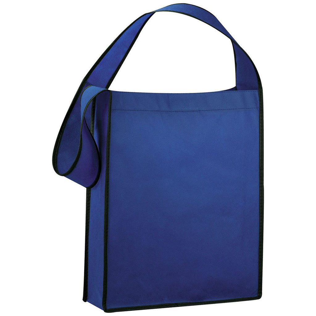 Bullet Royal Blue Cross Town Non-Woven Shoulder Tote