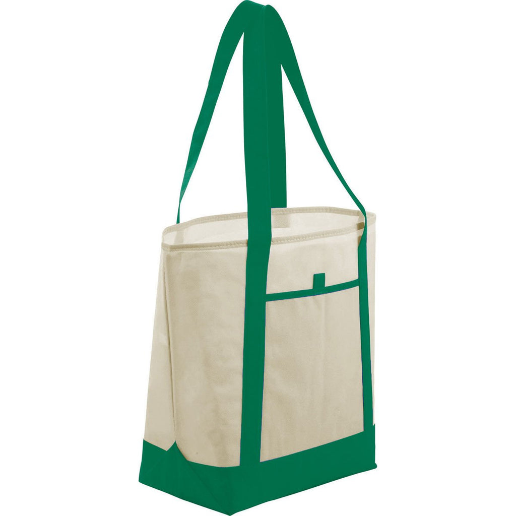 Bullet Green Lighthouse Non-Woven Boat Tote