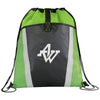 Bullet Lime Green Vortex Mesh Pocket Drawstring Bag