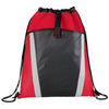Bullet Red Vortex Mesh Pocket Drawstring Bag