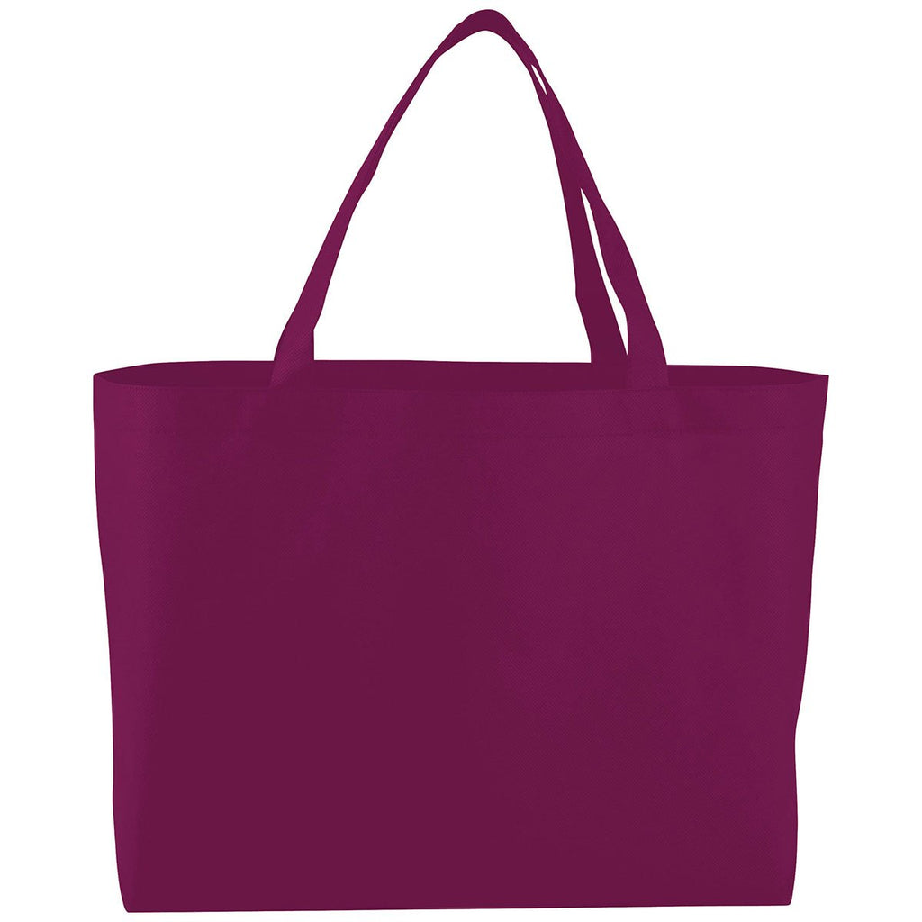 Bullet Burgundy Big Boy Non-Woven Shopper Tote