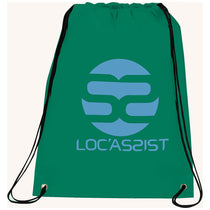 Bullet Green Champion Heat Seal Drawstring Bag