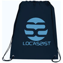 Bullet Navy Blue Champion Heat Seal Drawstring Bag